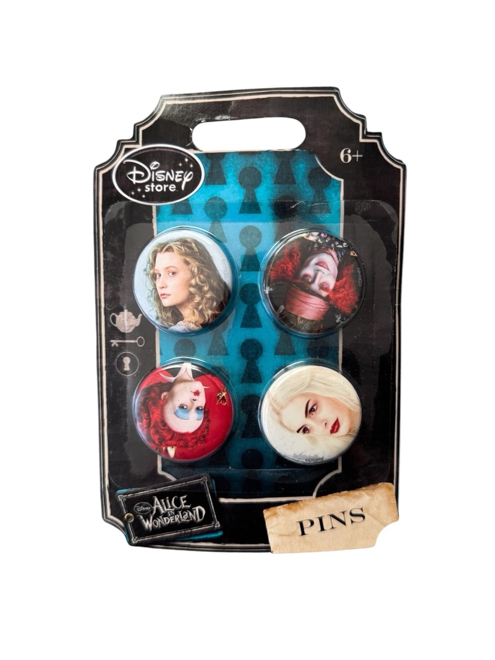 Disney Store Alice in Wonderland Pins Set